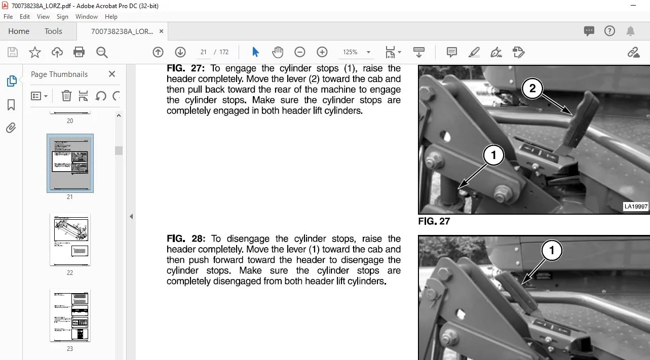 Challenger EU Hay Equipment 9126 Auger Header Operator Manual 700738238A - PDF DOWNLOAD - Image 3