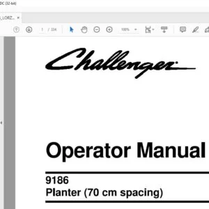 Challenger EU Hay Equipment 9186 Planter (70 cm spacing) Operator Manual - PDF DOWNLOAD