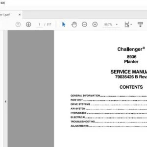 Challenger EU Seeing 8936 Planter Service Manual 79035426B - PDF DOWNLOAD