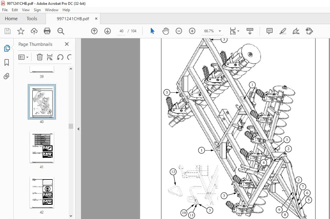 Challenger EU Tillage 1710 1710 HD 1730 Offset Disc Operator Manual - PDF DOWNLOAD - Image 4