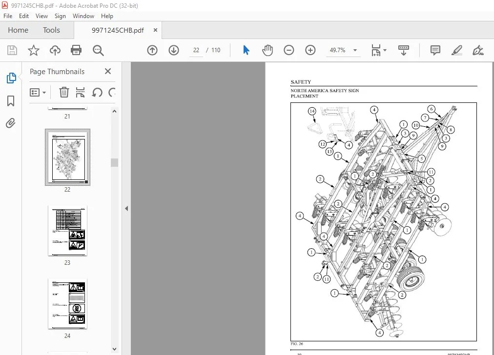 Challenger EU Tillage 1810 1830 Tandem Disc Operator Manual - PDF DOWNLOAD - Image 3