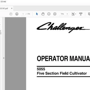 Challenger EU Tillage 5055 Five Section Field Cultivator Operator Manual 997780 - PDF DOWNLOAD
