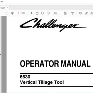 Challenger EU Tillage 6630 Vertical Tillage Toll Operator Manual 9971162CHJ - PDF DOWNLOAD