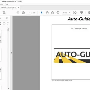 Challenger EU Tractor AUTO-GUIDE 1 Operator Instruction Manual 4315806M1