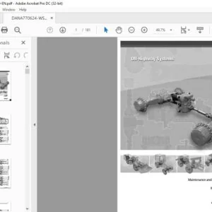 Challenger EU Tractor DANA 770-624 MT645D MT655D MT665D MT675D MT685D Maintenance & Repair Manual