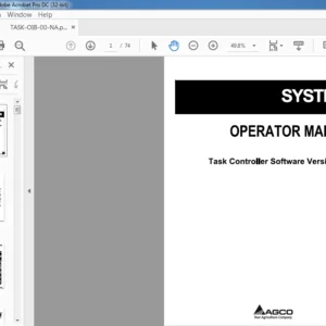 Challenger EU Tractor Task Controller Version 1.7.X Operator Manual 72571675A