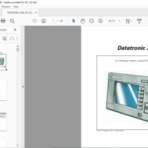 Challenger EU Tractors MT600B Series Datatronic 3 Operator Instruction Manual