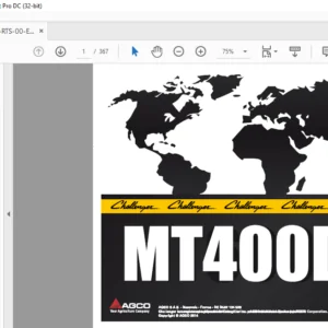 Challenger MT400D Series MT485D MT495D AutoPower VI Repair Time Schedule Manual - PDF DOWNLOAD