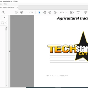Challenger MT500B Series MT525B-535B-545B Techstar CVT Agricultural Tractors Operator Instruction Manual