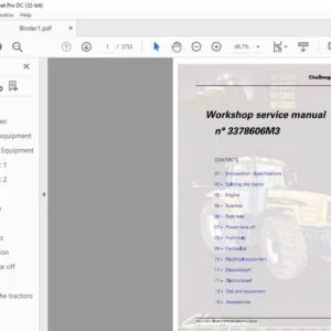 Challenger MT500B Series MT525B MT535B MT545B MT555B MT565B MT575B MT585B Workshop Service Manual