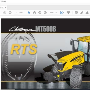 Challenger MT500B Series MT525B MT535B MT545B MT555B MT565B MT575B Repair Time Schedule Manual