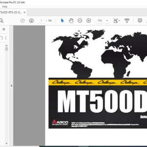 Challenger MT500D Series MT525D MT535D MT545D AutoPower VI Repair Time Schedule Manual