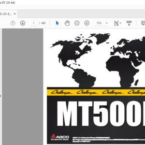 Challenger MT500D Series MT525D MT535D MT545D Techstar CVT Repair Time Schedule Manual