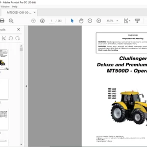 Challenger MT500D Series MT555D MT565D MT575D MT585D MT595D AutoPower VI Operator Instruction Manual
