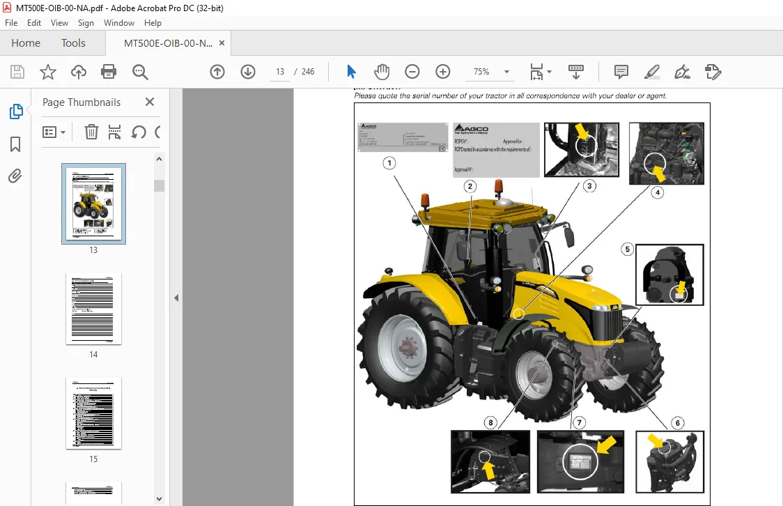 Challenger MT500E Series MT 515E MT 525E MT 535E MT 545E Classic Version Operator's Manual - Image 2