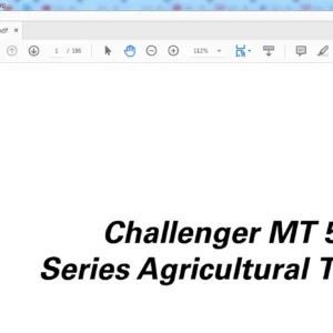 Challenger MT565 Series Agricultural Tractors Operator Instruction Manual 3378355M1