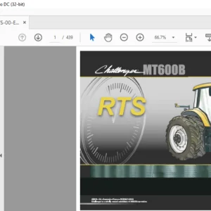 Challenger MT600B Series MT635B MT645B MT655B MT665B Repair Time Schedule Manual