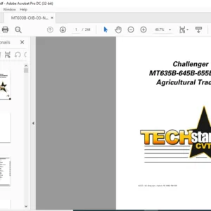 Challenger MT600B Series MT635B-MT645B-MT655B-MT665B TechStar CVT Operator Instruction Manual