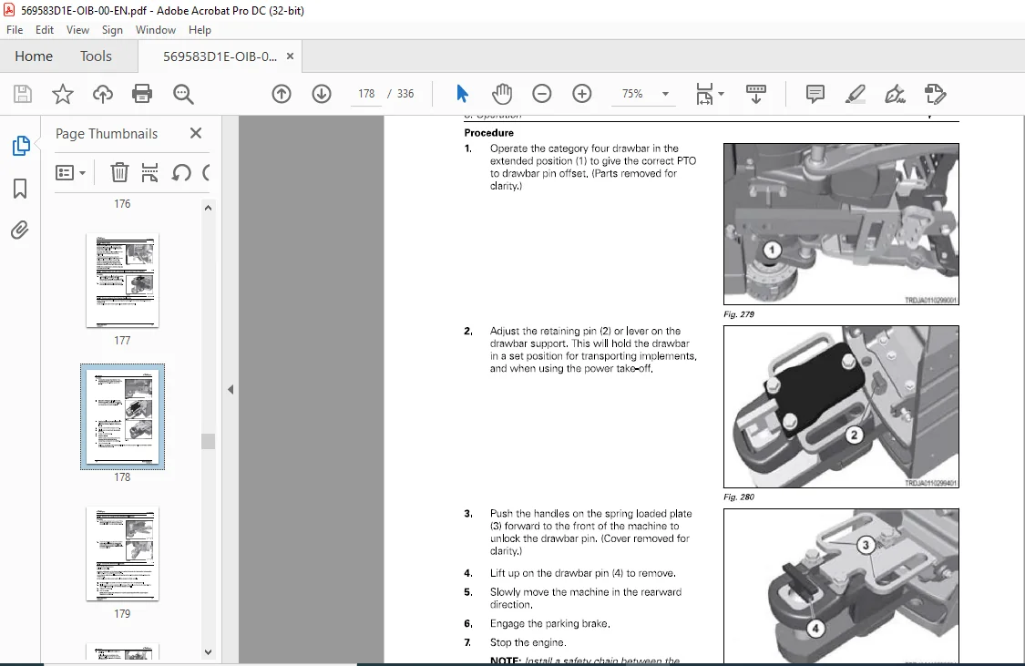 Challenger MT765E MT775E Rubber Track Tractor Operator's Manual 569583D1E - Image 4