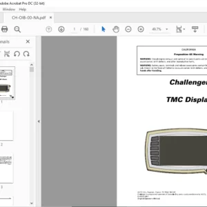 Challenger TMC Display MT500D Series MT 555D MT 565D MT 575D MT585D MT 595D Techstar CVT Operator Instruction Manual