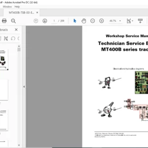 Challenger Technician Service Book MT400B Series Workshop Service Manual 4346413M1