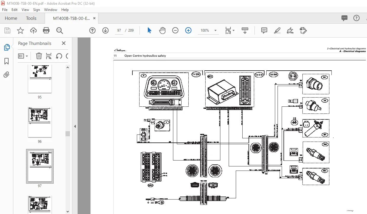 Challenger Technician Service Book MT400B Series Workshop Service Manual 4346413M1 - Image 3
