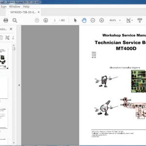 Challenger Technician Service Book MT400D Workshop Service Manual 70606995M2