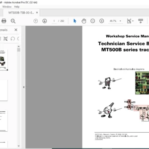 Challenger Technician Service Book MT500B Series Tractors Workshop Service Manual