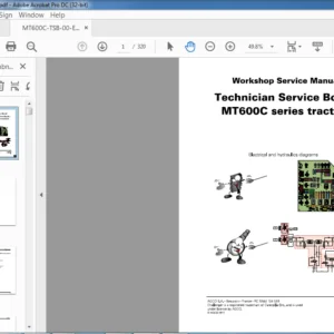 Challenger Technician Service Book MT600C Series Tractors Workshop Service Manual 4346389M2