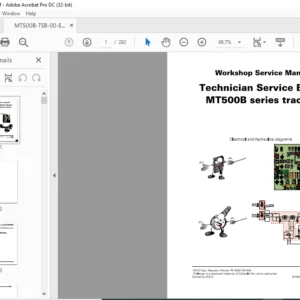 Challenger Technician Service Book МТ500B Series Tractors Workshop Service Manual - PDF DOWNLOAD