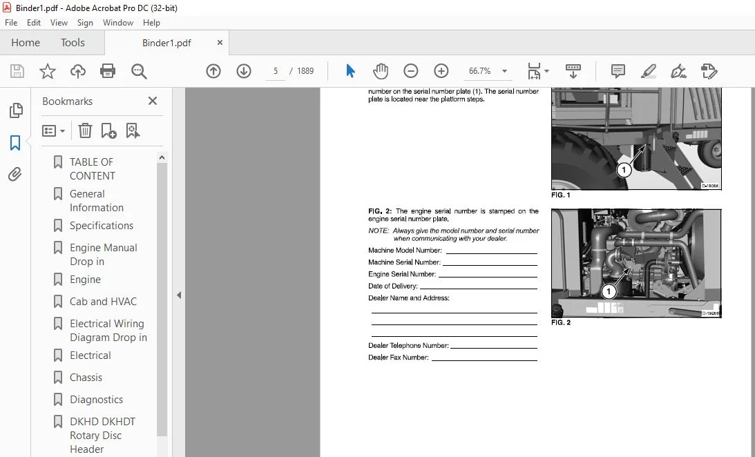 Challenger WR9735 WR9740 WR9760 WR9770 Windrower Tractor Service Manual 79035279C - Image 2