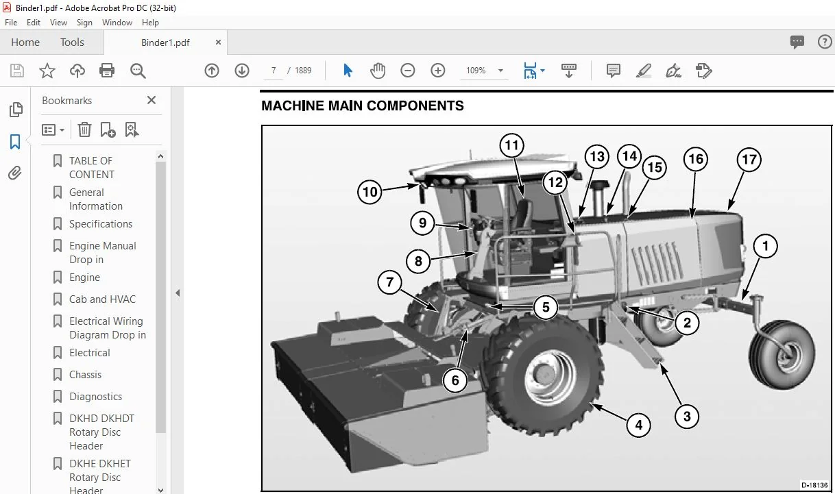 Challenger WR9735 WR9740 WR9760 WR9770 Windrower Tractor Service Manual 79035279C - Image 3