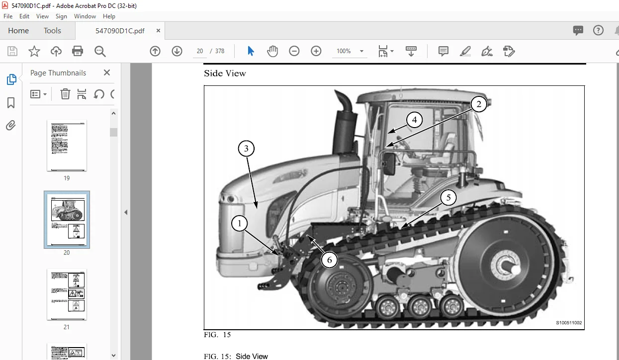 Challenger МT745D MT755D MT765D Rubber Track Tractor Operator Manual 547090D1C - Image 3