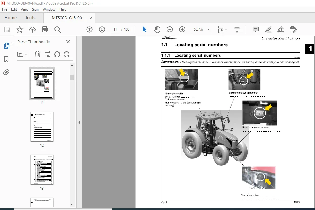 Challenger МТ500D Series MT 555D MT 565D MT 575D MT 585D MT 595D Version Classic Operator Instruction Manual - Image 4