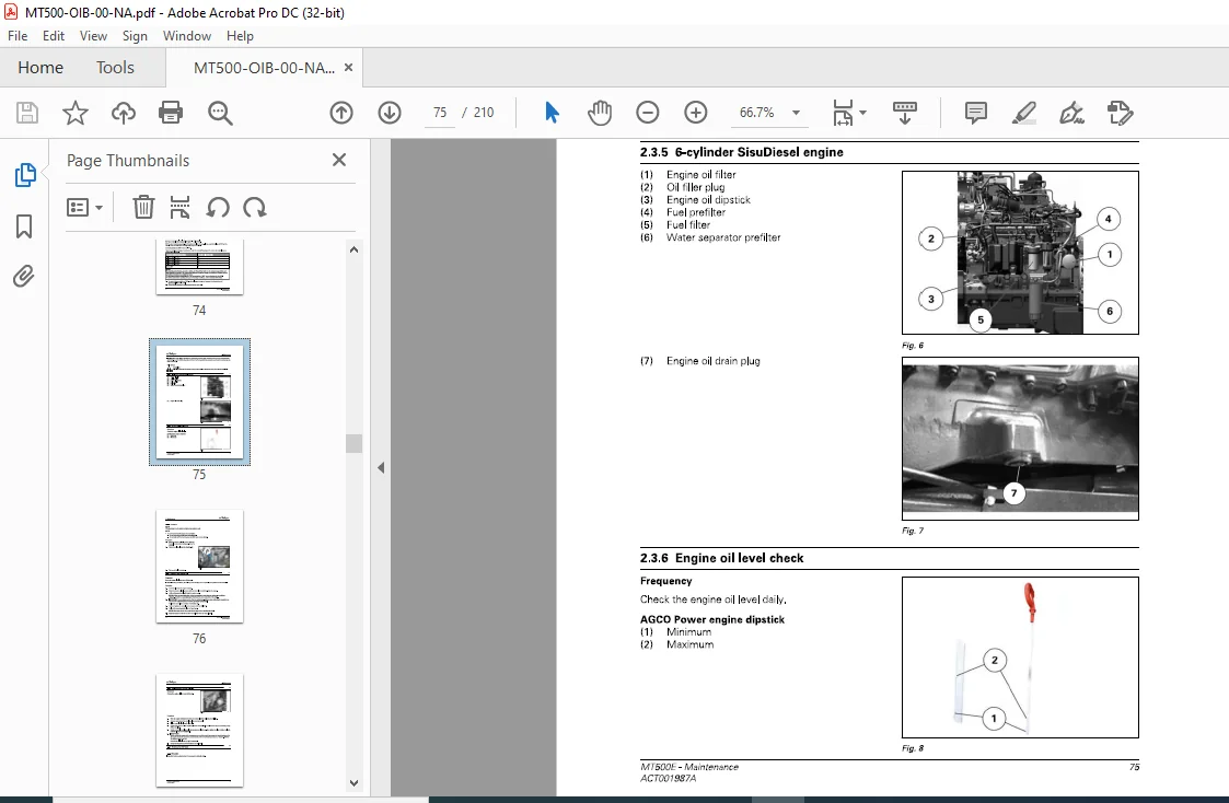 Challenger МТ500E Series MT525E MT535E MT545E Techstar CVT Operator's Manual - Image 4