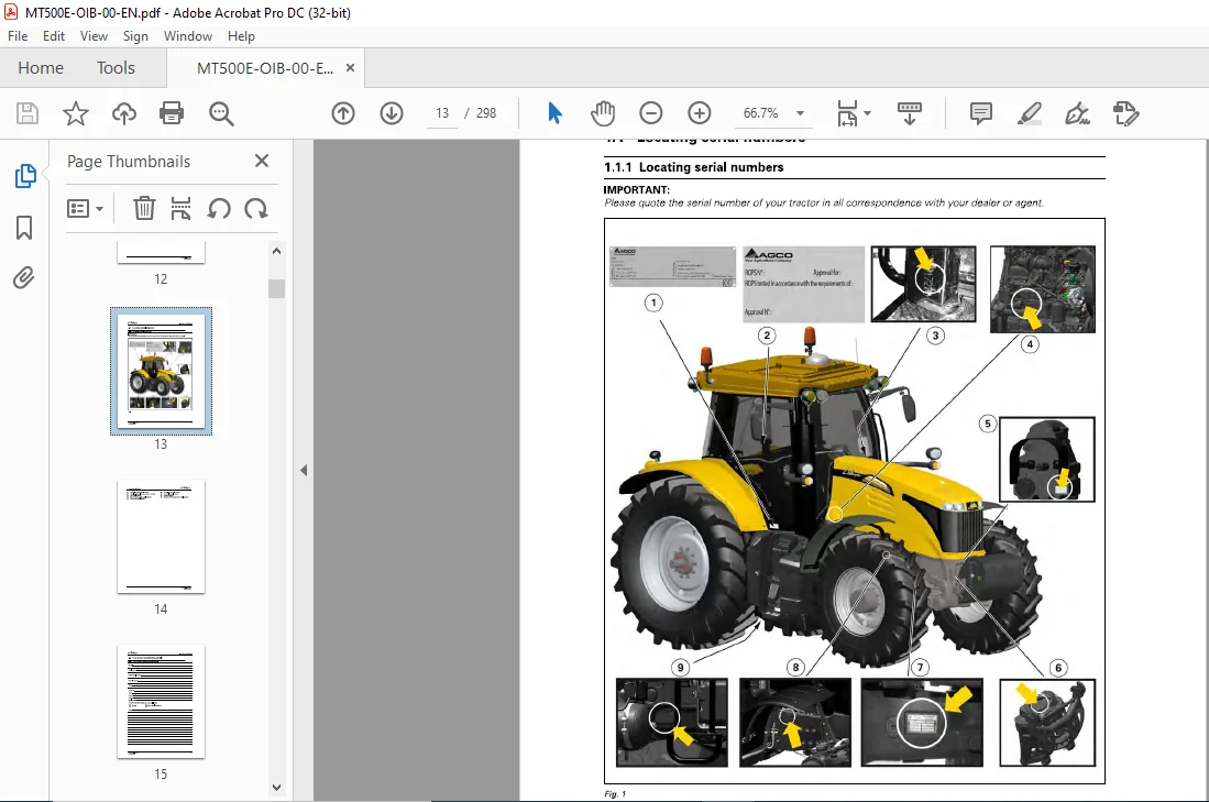 Challenger МТ500E Series МТ 555Е МТ 565Е МТ 575Е МТ 585Е МТ 595Е TechStar CVT Operator's Manual - Image 2
