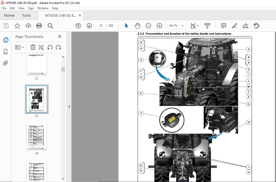 Challenger МТ500E Series МТ 555Е МТ 565Е МТ 575Е МТ 585Е МТ 595Е TechStar CVT Operator's Manual - Image 3