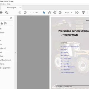 Challenger МТ600B Series MT635B MT645B MT655B MT665B Workshop Service Manual - PDF DOWNLOAD