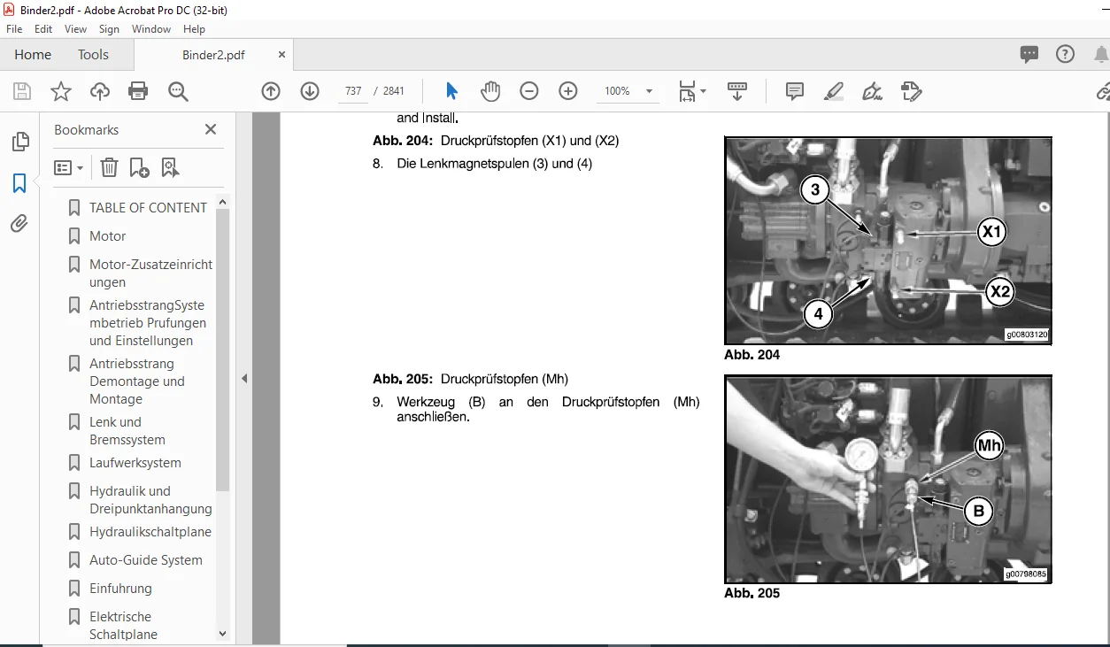 Challenger МТ735 МТ745 МТ755 МТ765 МТ745В МТ755В МТ765В Track Tractor Service Manual - (German) - Image 3