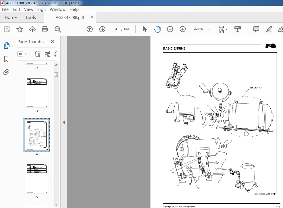 Challenger МТ745C MT755C MT765C Track Tractor Repair Time Schedule Manual AG333728B - Image 3