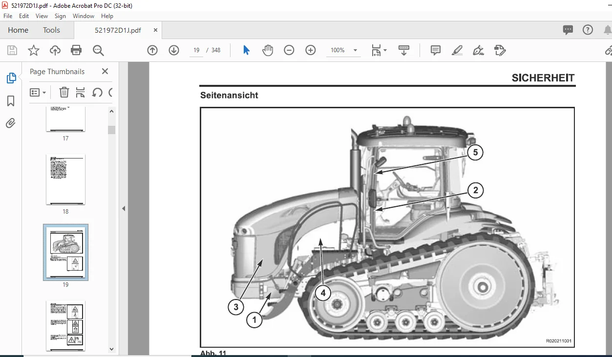 Challenger MT745C MT755C MT765C Traktor Fahrerhandbuch PDF (German) - Image 3