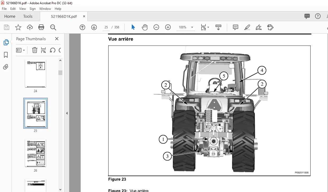 Challenger МТ745С МТ755С МТ765С Tracteur а chenilles en caoutchouc Guide de l'utilisateur 521966D1 К - (FRENCH) - Image 4