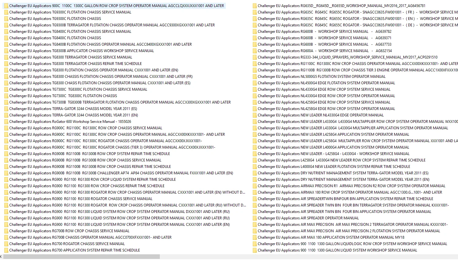 Challenger EU Agricultural Full 01.2020 PDF Workshop Service Manuals - COMPLETE - Image 8