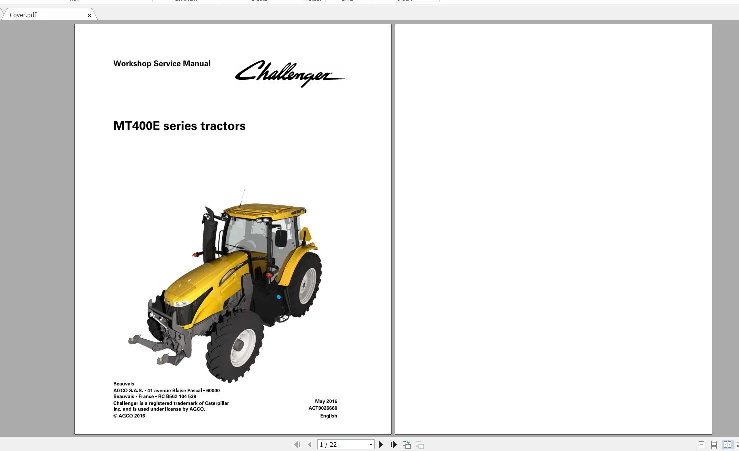 Challenger EU Agricultural Full 01.2020 PDF Workshop Service Manuals - COMPLETE - Image 6