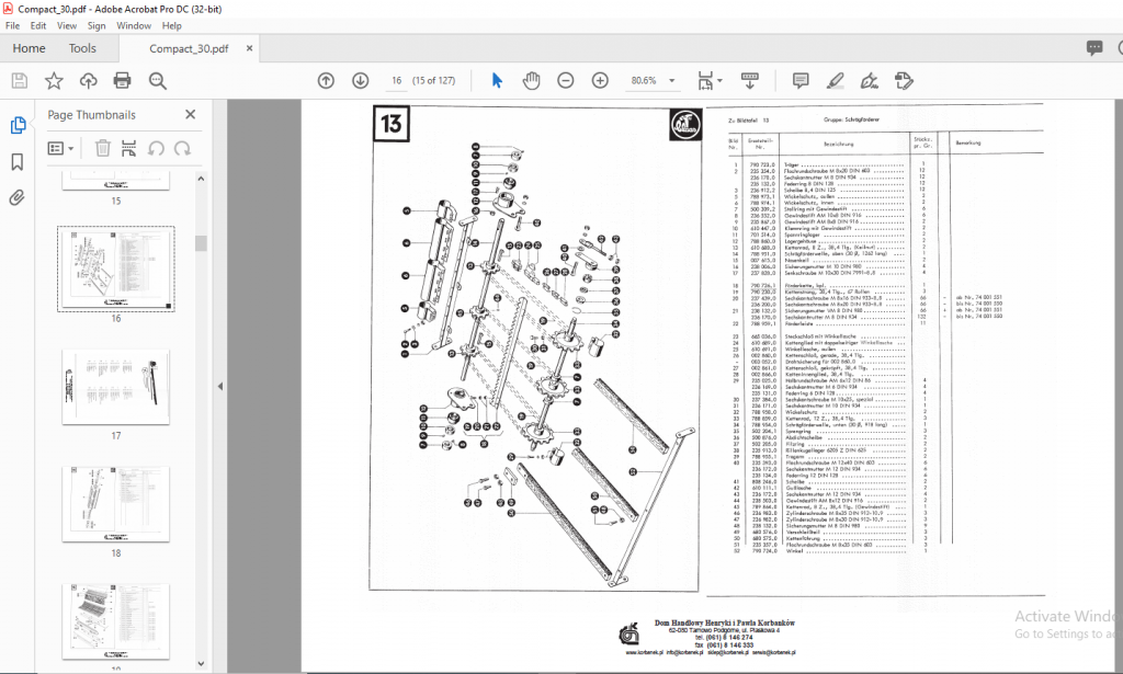 Claas Compact 30 Spare Parts List Manual - PDF DOWNLOAD - HeyDownloads ...