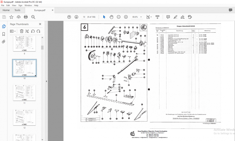 Claas Europa Spare Parts List Manual - PDF DOWNLOAD - HeyDownloads ...