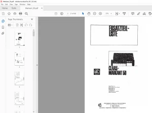 Claas Markant 50 Spare Parts List Manual - PDF DOWNLOAD