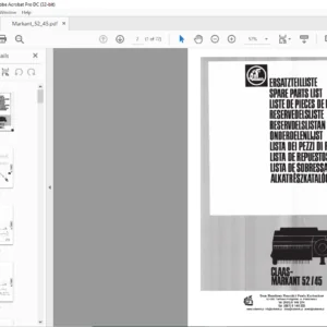 Claas Markant 52/45 Spare Parts List Manual - PDF DOWNLOAD