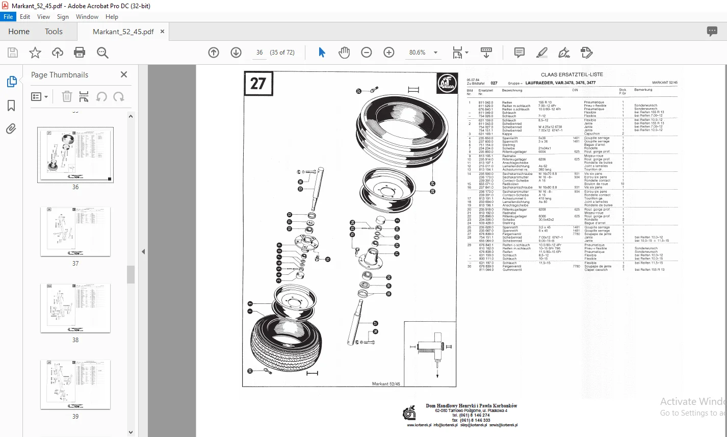Claas Markant 52/45 Spare Parts List Manual - PDF DOWNLOAD - Image 3