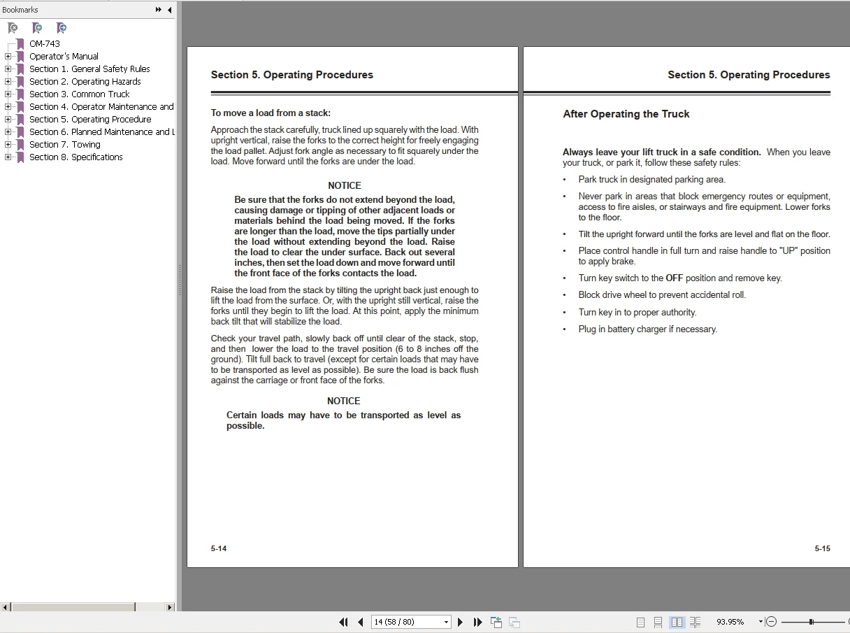 Clark Forklift All Models 11.2020 Operator’s Manuals 3.57GB PDF - COMPLETE - Image 6